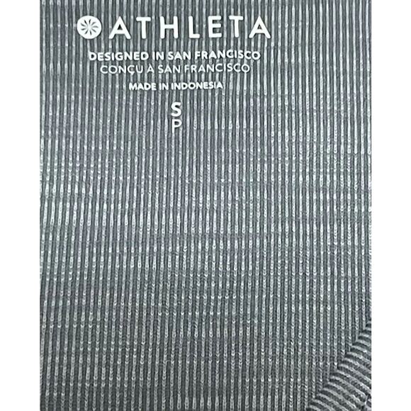 Athleta Women's Light Gray Stripes Sleeveless Breezy Tank Top Size Small - Picture 3 of 7